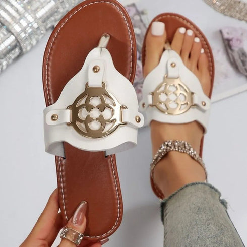 'Jade' Flat Sandals - Celes Fashion